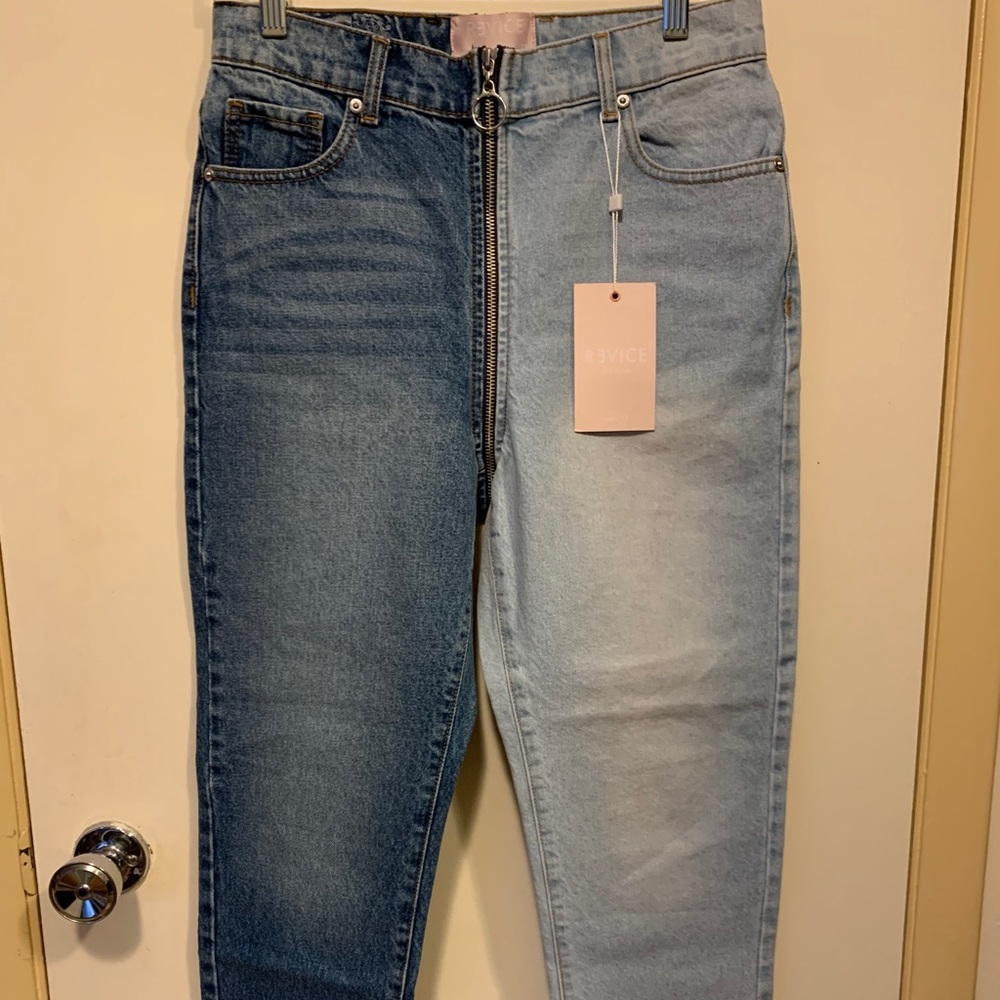 Revive Denim- Ying Yang Crop in Tokyo Wash